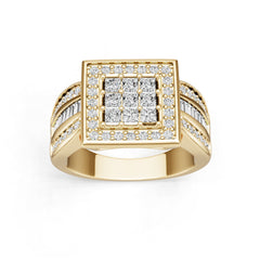 18K Gold Semi Mount Ring Setting Princess Pr 2x2mm Diamond Accent Syz Jewelry