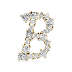 10K Gold Semi Mount Pendant Setting Round Ro 4x3mm Moissanite Accent Syz Jewelry