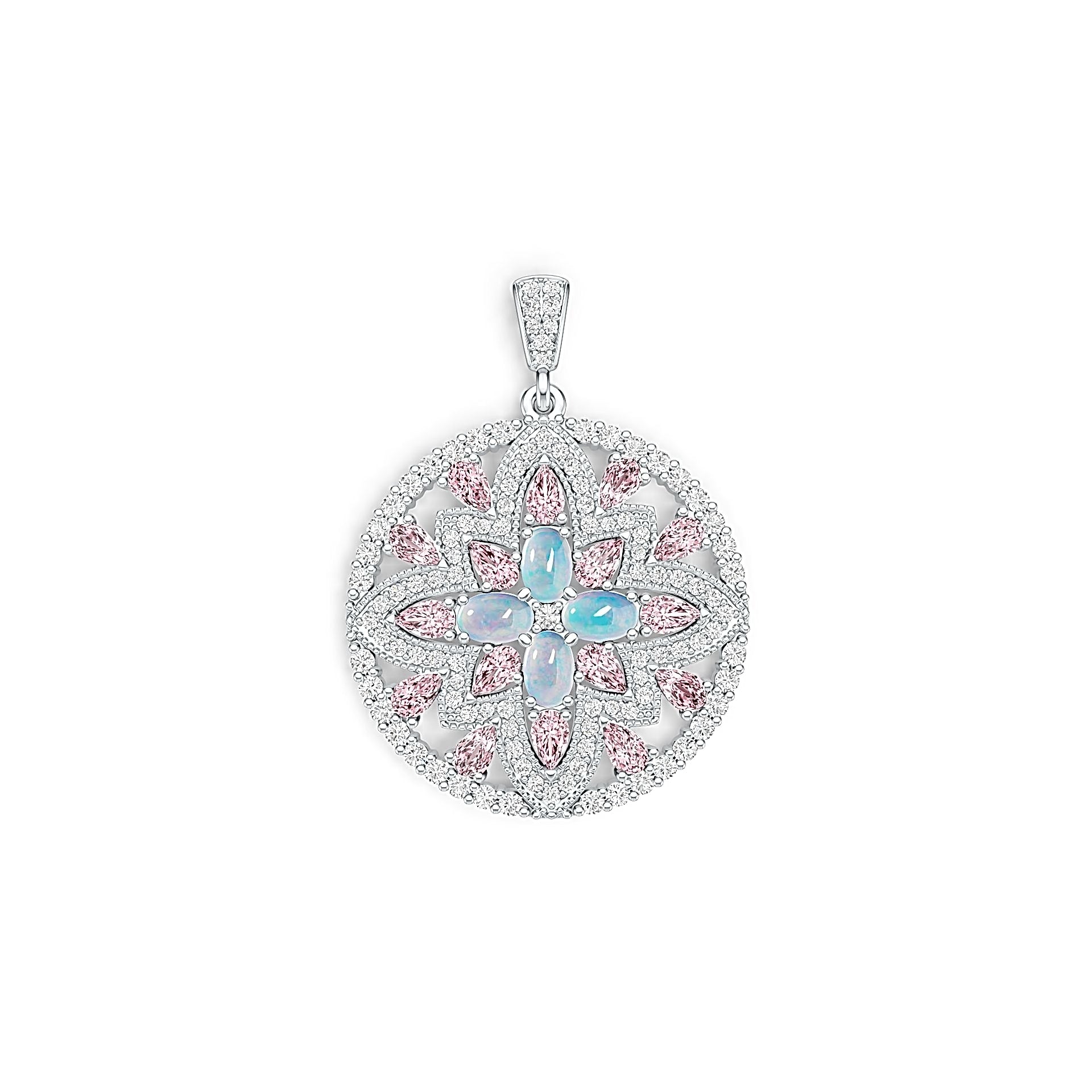 Sterling Silver Semi Mount Pendant Setting Oval OV 6X4mm PE 5X3mm DHJ