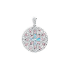 Sterling Silver Semi Mount Pendant Setting Oval OV 6X4mm PE 5X3mm DHJ