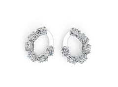 Sterling Silver Semi Mount Earrings Setting Oval OV 7X5mm DHJ