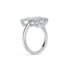 Sterling Silver Semi Mount Ring Setting Pear PE 5X3mm PE 4X2mm DHJ