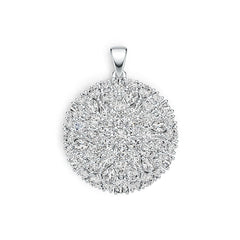 14K Gold Semi Mount Pendant Setting Pear PE 5X3mm Diamond Accent DHJ