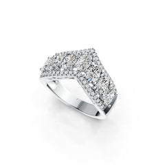 18K Gold Semi Mount Ring Setting Oval OV 6X4mm Diamond Accent DHJ