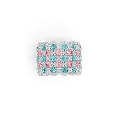 Sterling Silver Semi Mount Ring Setting Round RD 4x4mm DHJ