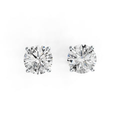 Sterling Silver Semi Mount Earrings Setting Round RD 6.5mm DHJ