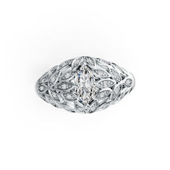 Sterling Silver Semi Mount Ring Setting Marquise MQ 9X4.5mm DHJ