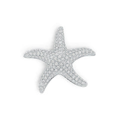 14K Gold Semi Mount Pendant Setting Round RD 1.75mm Diamond Accent DHJ