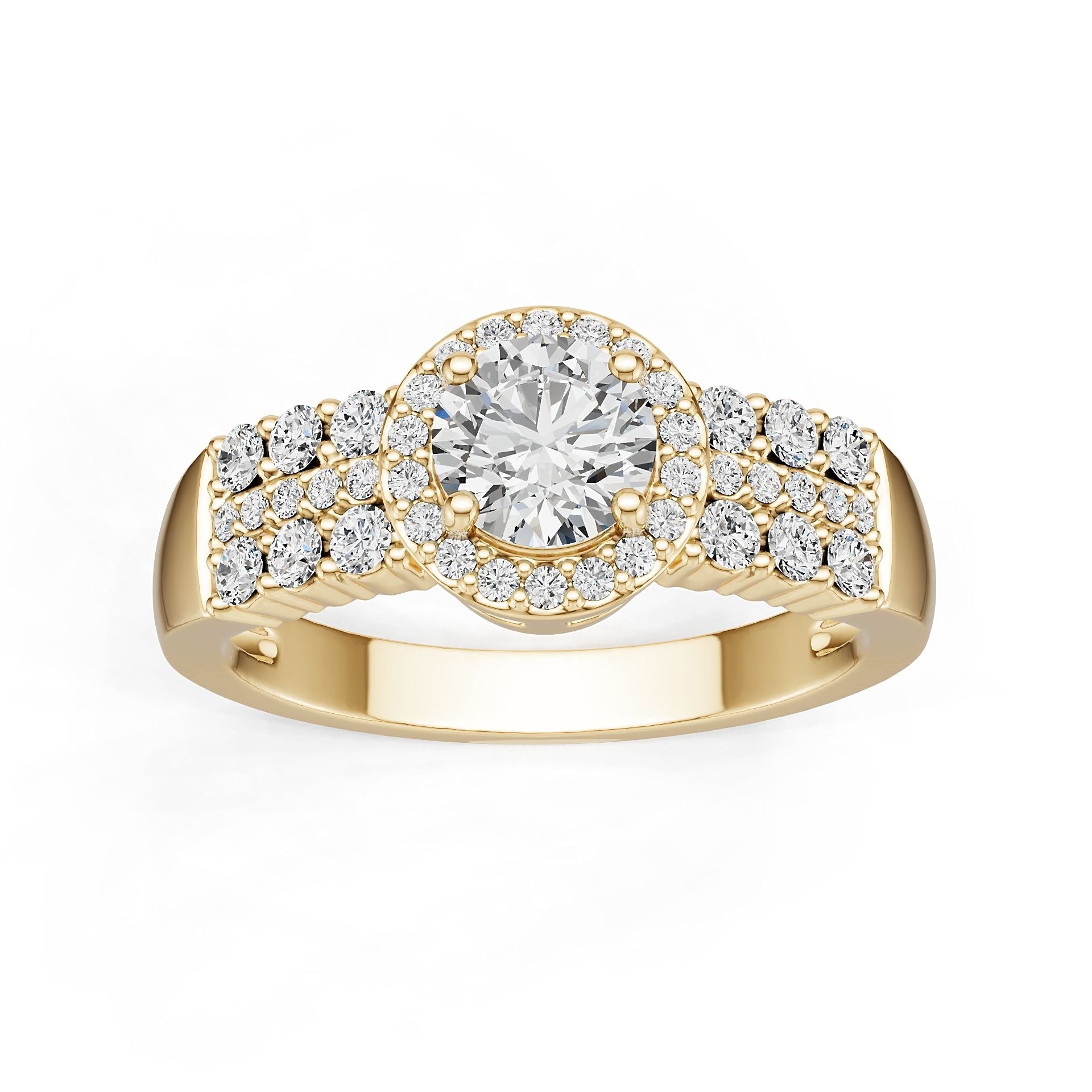 Platinum Semi Mount Ring Setting Round Ro 6x6mm Diamond Accent Syz Jewelry