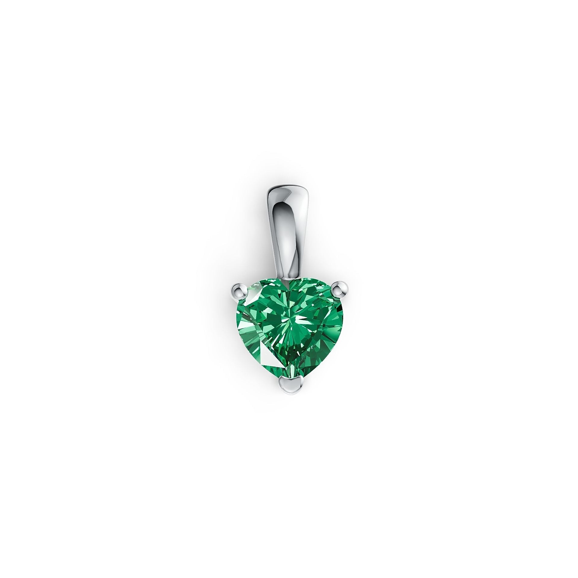 14K Gold Semi Mount Pendant Setting Heart HT 5.5X5.5mm DHJ
