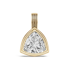 Sterling Silver Semi Mount Pendant Setting Trillion TR 12X12mm Syzjewelry