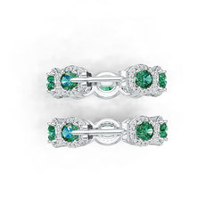 Sterling Silver Semi Mount Earrings Setting Oval OV 5X4mm DHJ