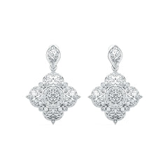 18K Gold Semi Mount Earrings Setting Round Ro 6x6mm Syz Jewelry