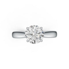 Sterling Silver Semi Mount Ring Setting Round RD 8x8mm Solitaire DHJ