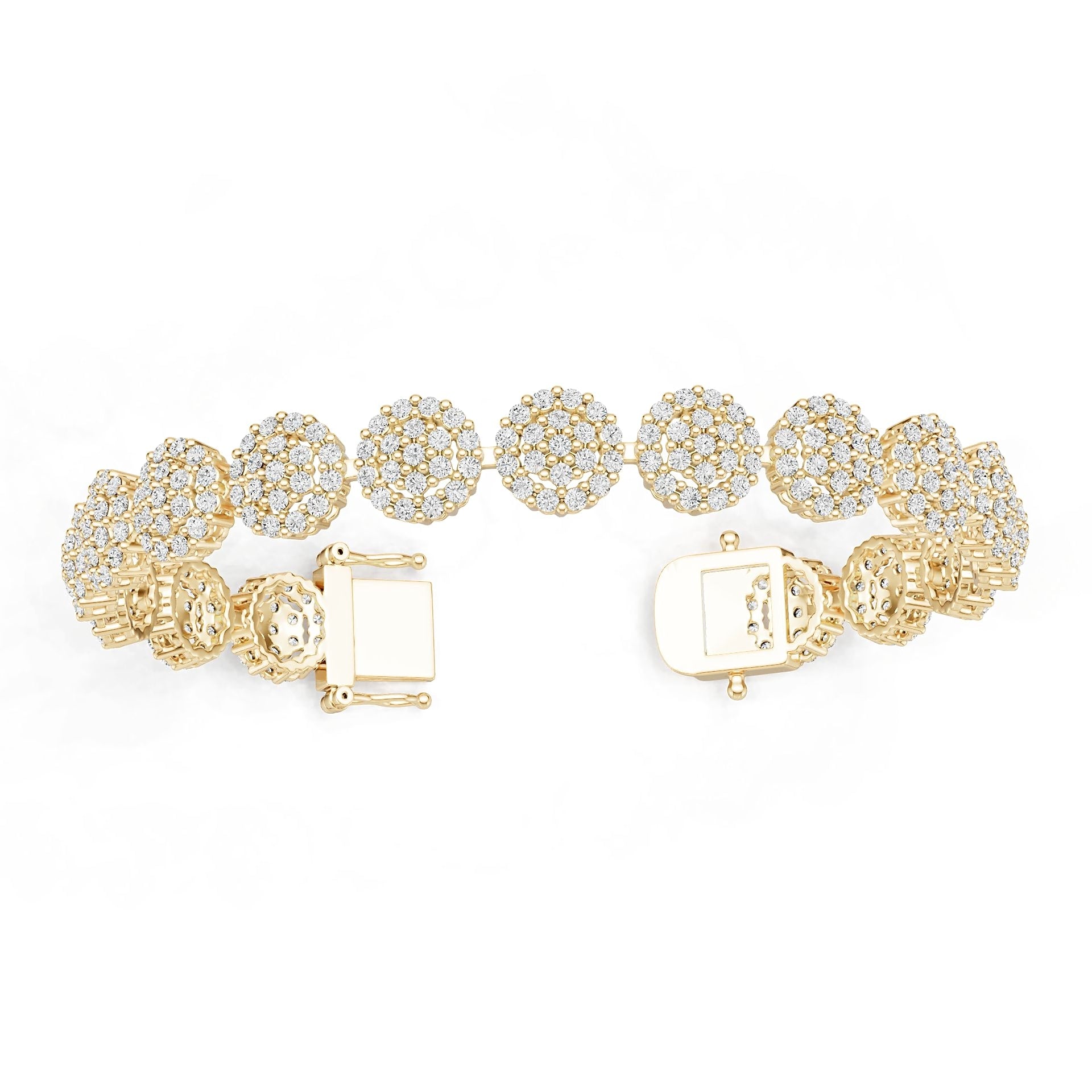 10K Gold Semi Mount Bracelet Setting Round Ro 1x1mm Syz Jewelry