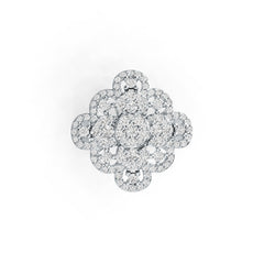 Серебряна напівоправа для каблучки кругла RD 2.5mm