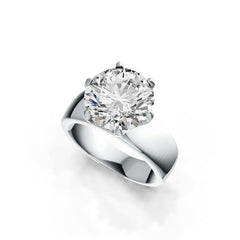18K Gold Semi Mount Ring Setting Round RD 10.5mm Solitaire DHJ