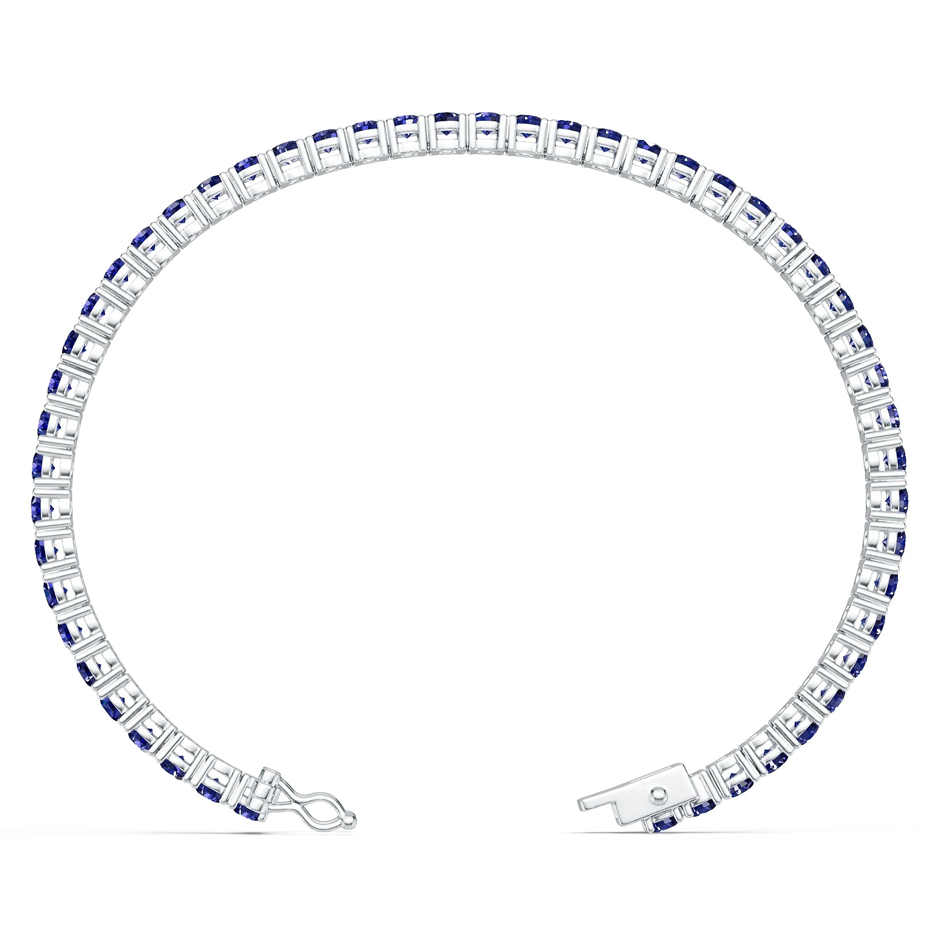 18K Gold Semi Mount Bracelet Setting Round Ro Syz Jewelry