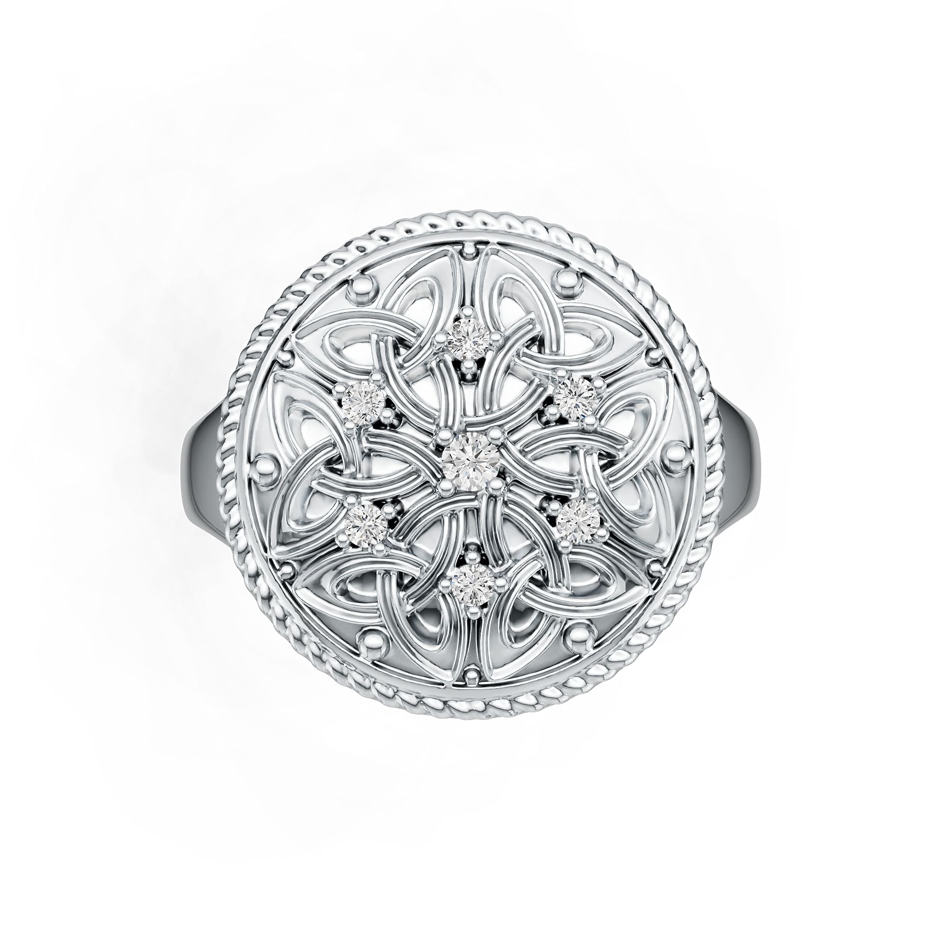 10K Gold Semi Mount Ring Setting Round Ro Syz Jewelry