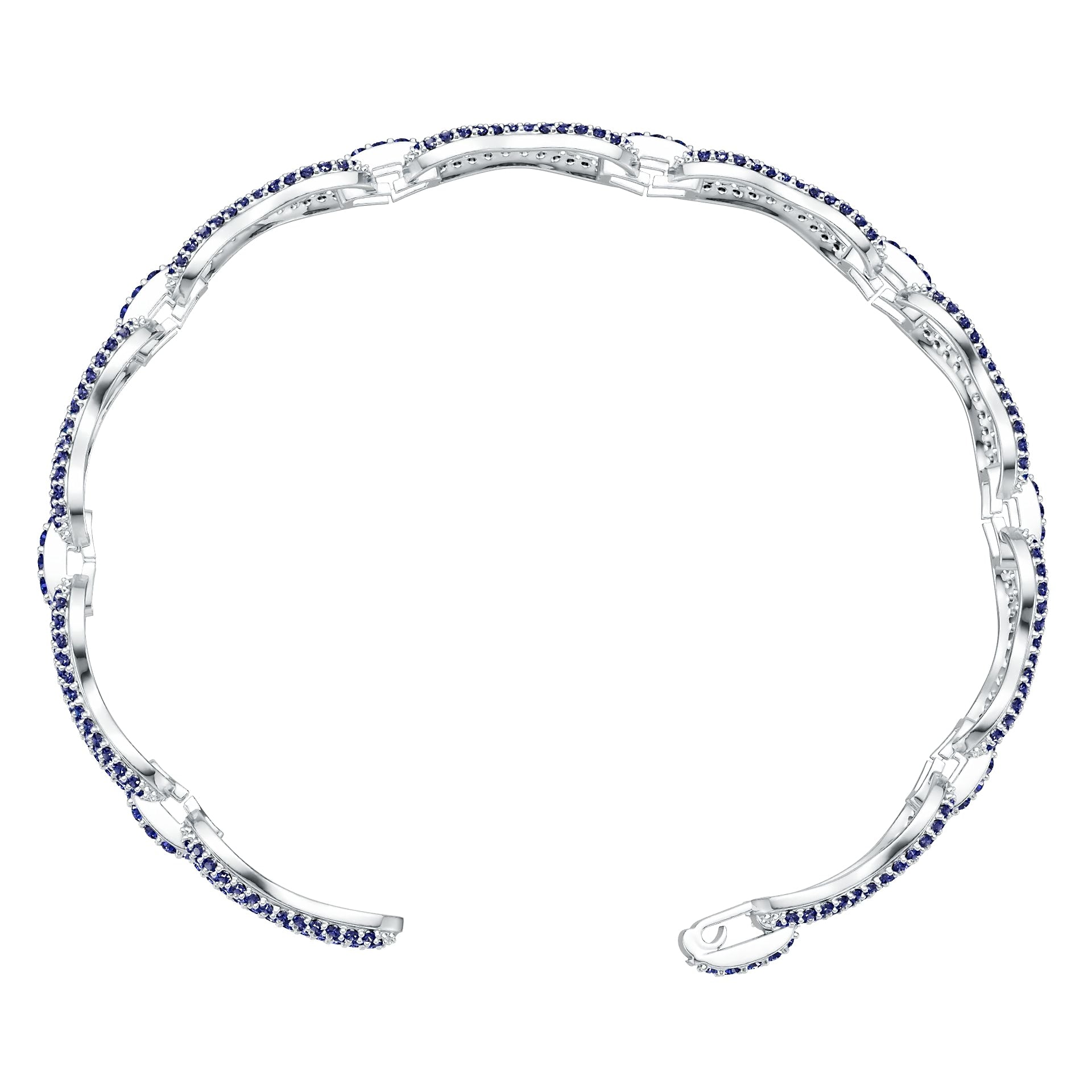 Platinum Semi Mount Bracelet Setting Round Ro Syz Jewelry