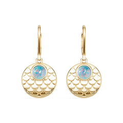 18K Gold Semi Mount Earrings Setting Round Ro 5x5mm Syz Jewelry