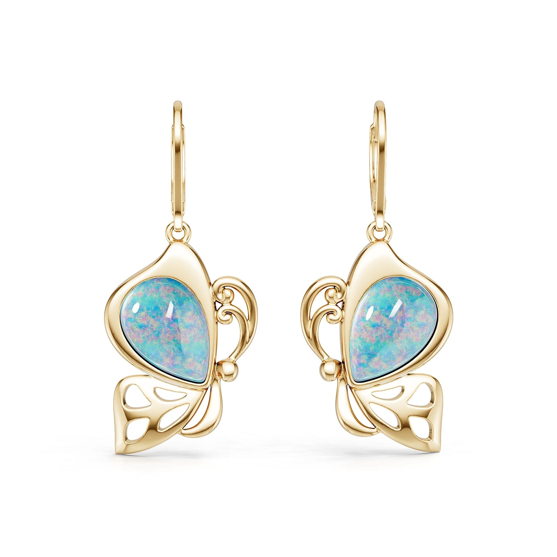 14K Gold Semi Mount Earrings Setting Round Ro 11x9mm Syz Jewelry