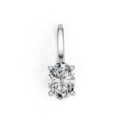 Sterling Silver Semi Mount Earrings Setting Oval OV 7X5mm DHJ