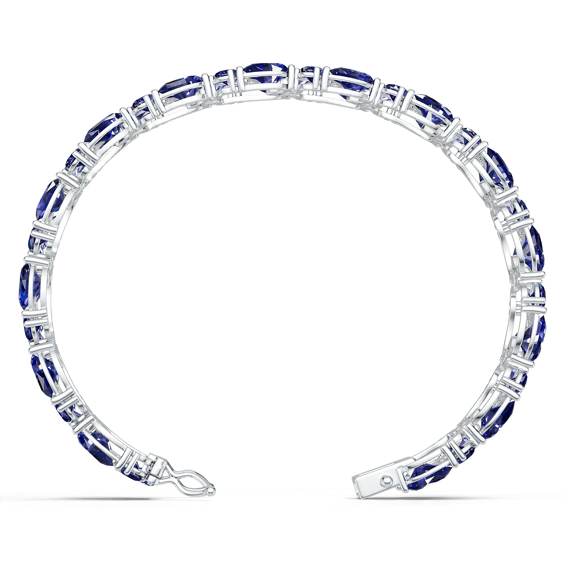 Platinum Semi Mount Bracelet Setting Pear Pe 8x6mm Syz Jewelry