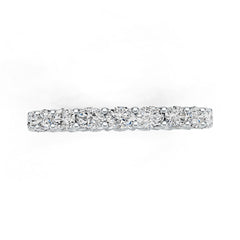 Sterling Silver Semi Mount Ring Setting Oval OV 4X3mm Eternity Band Ring DHJ