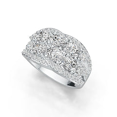 18K Gold Semi Mount Ring Setting Oval OV 5X4mm Diamond Accent DHJ