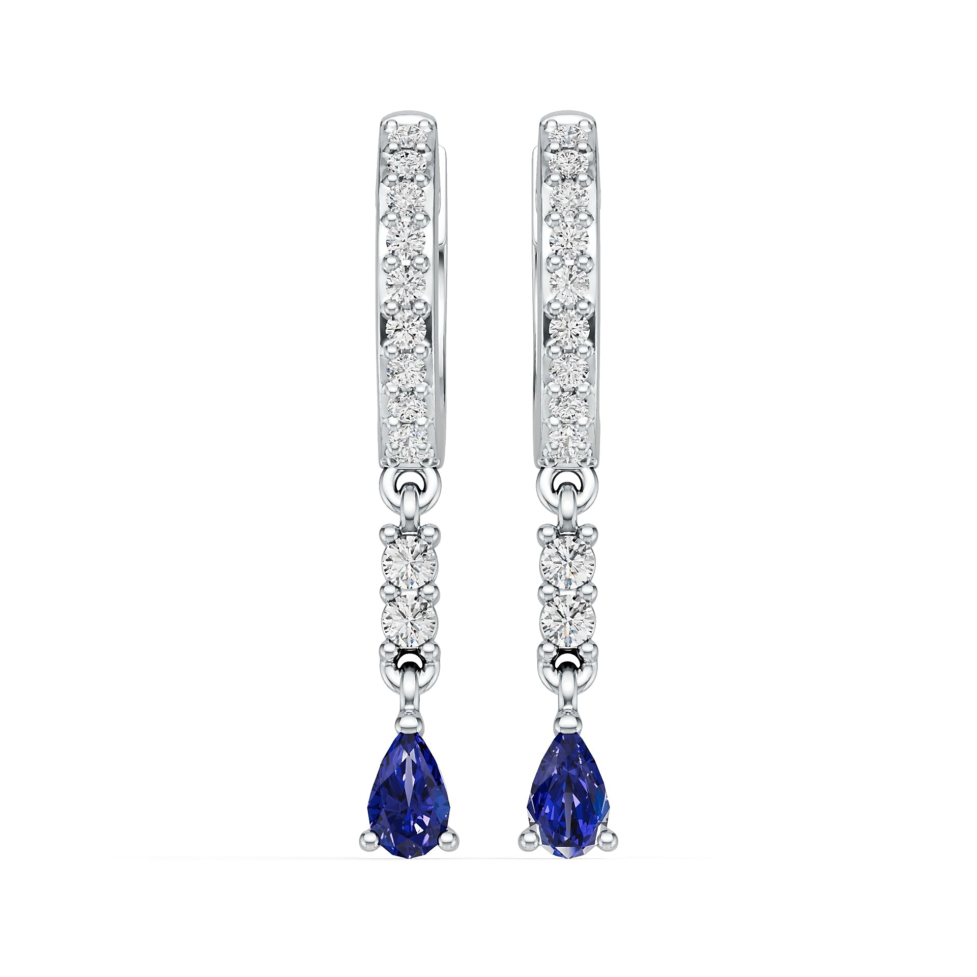 Sterling Silver Semi Mount Earrings Setting Round Rd DHJ
