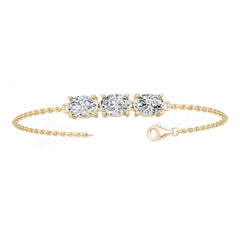14K Gold Semi Mount Bracelet Setting Oval Ov 7x5mm Syz Jewelry