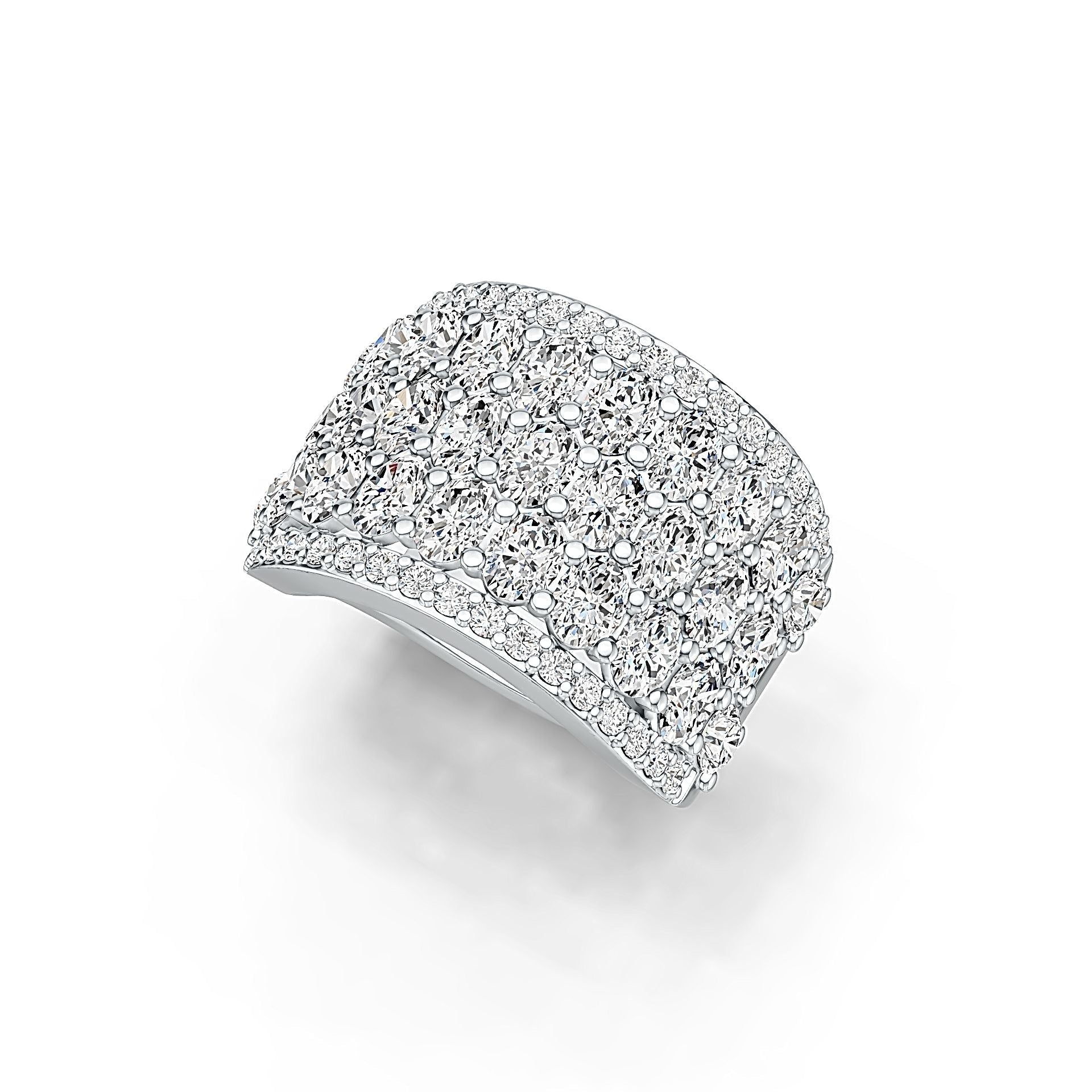 10K Gold Semi Mount Ring Setting Oval OV 4X3mm with White Topaz Moissanite Accent DHJ