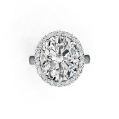 Sterling Silver Semi Mount Ring Setting Oval OV 14X12mm DHJ