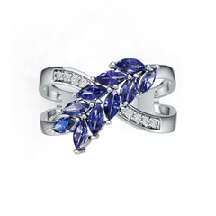 Sterling Silver Semi Mount Ring Setting Marquise MQ 5x2mm Diamond Accent DHJ