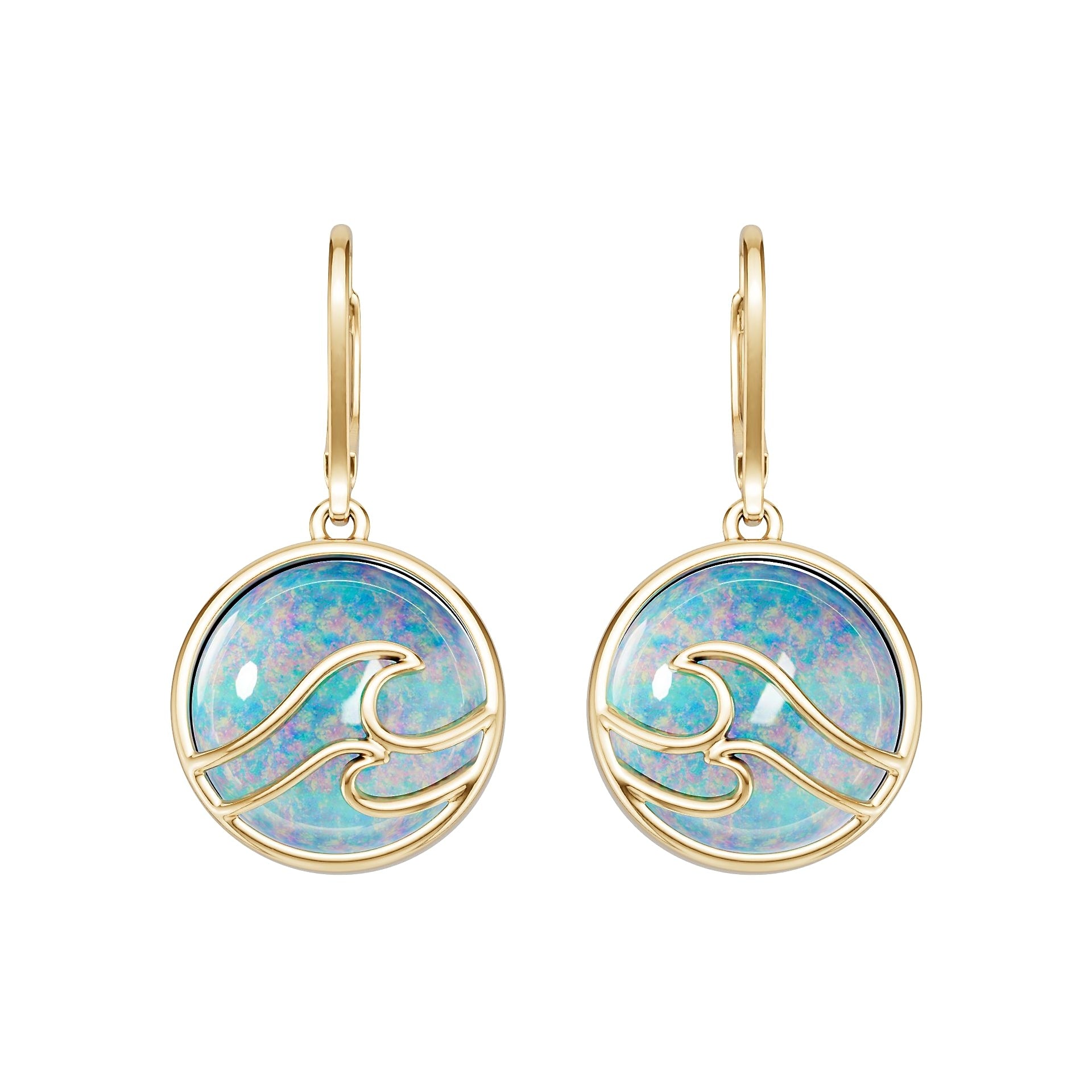 10K Gold Semi Mount Earrings Setting Round Ro 13x13mm Syz Jewelry