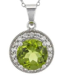 Platinum Semi Mount Pendant Setting Round RD 10x10mm Diamond Accent DHJ