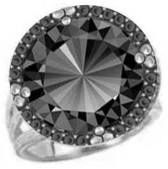 18K Gold Semi Mount Ring Setting Round RD 14x4mm Fleur de Lis Halo Diamond Accent DHJ