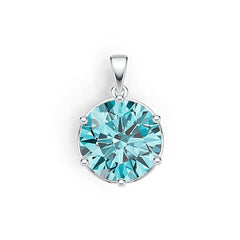 Sterling Silver Semi Mount Pendant Setting Round RD 15.5mm DHJ