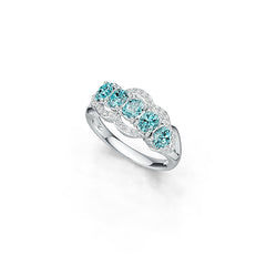14K Gold Semi Mount Ring Setting Oval OV 5X4mm Diamond Accent DHJ