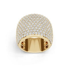 18K Gold Semi Mount Ring Setting Round Ro 6x6mm Syz Jewelry