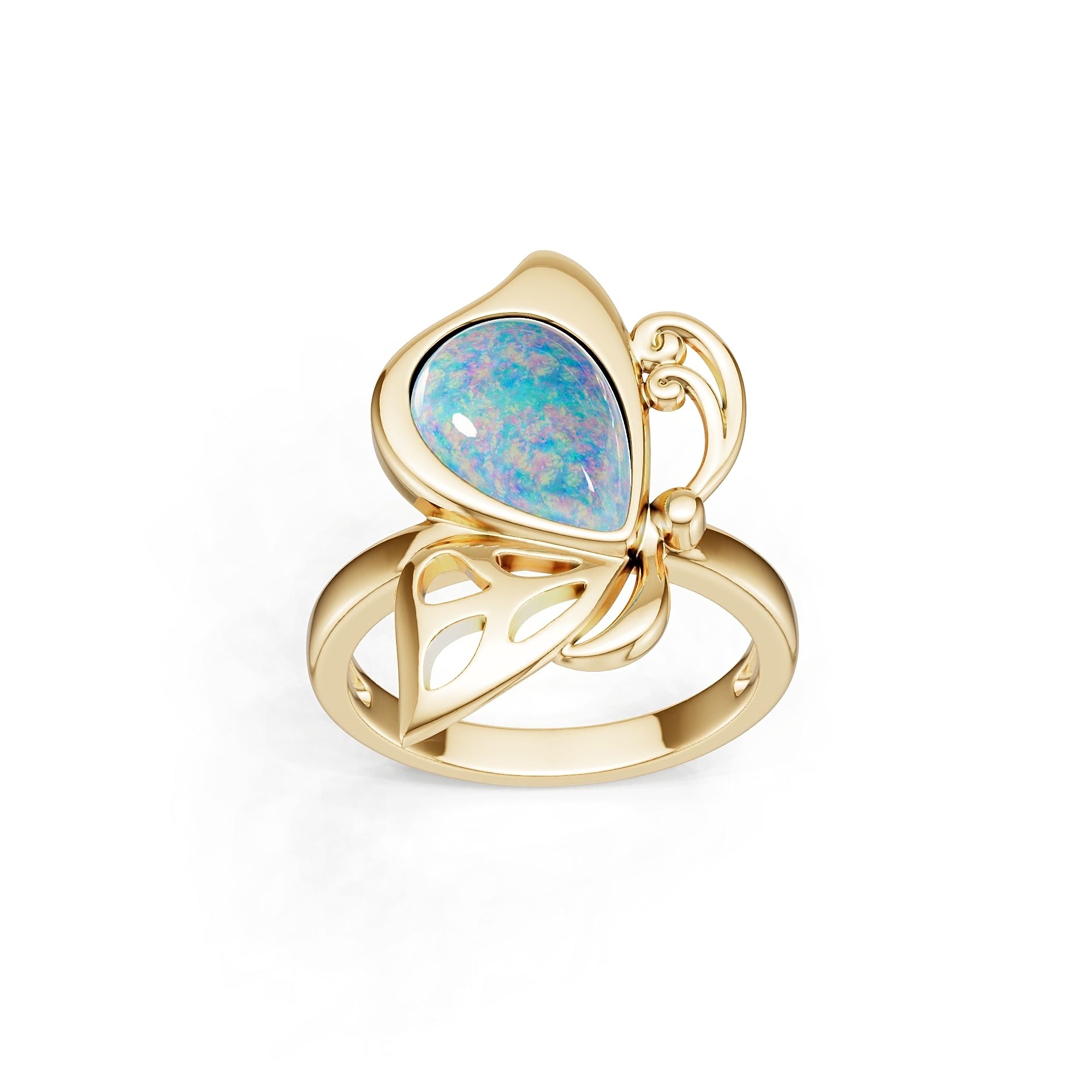 14K Gold Semi Mount Ring Setting Round Ro 11x9mm Syz Jewelry