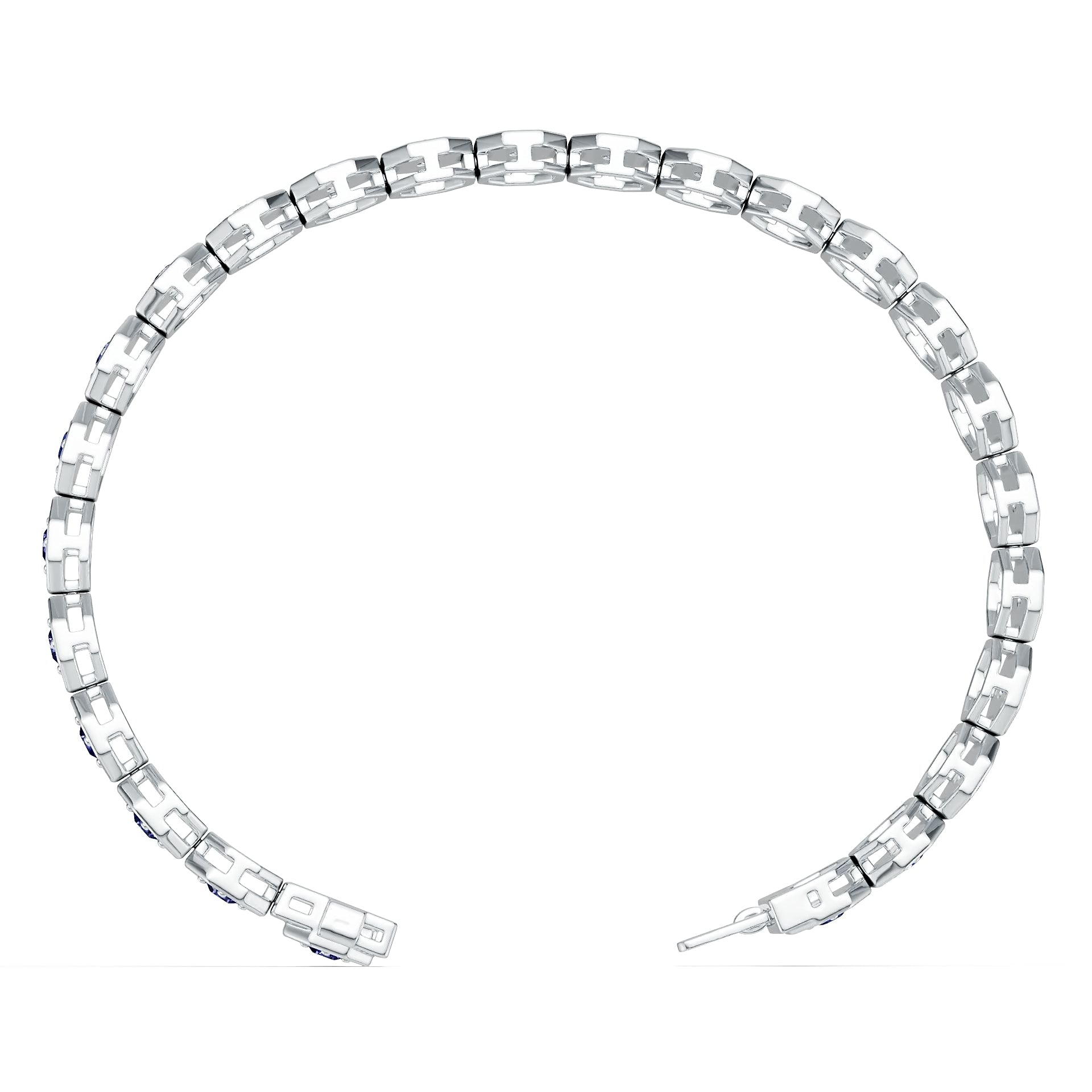 14K Gold Semi Mount Bracelet Setting Round Ro 2x2mm Syz Jewelry