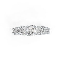 Sterling Silver Semi Mount Ring Setting Round RD Center主石mm