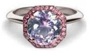 14K Gold Semi Mount Ring Setting Round RD 8x8mm Halo Diamond Accent DHJ