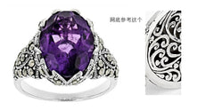 18K Gold Semi Mount Ring Setting Oval OV 18x13mm Art Nouveau Diamond Accent DHJ