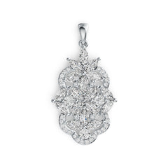Sterling Silver Semi Mount Pendant Setting Marquise MQ 5X2.5mm DHJ
