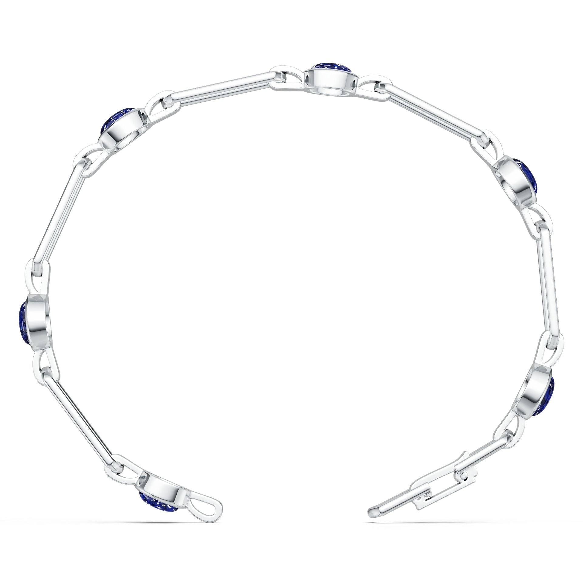 18K Gold Semi Mount Bracelet Setting Round Ro 6x6mm Syz Jewelry