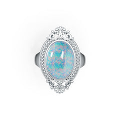Sterling Silver Semi Mount Ring Setting Oval OV 16X12mm DHJ