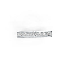 Sterling Silver Ring Heart Theme with White Topaz or Moissanite - Syzjewelry
